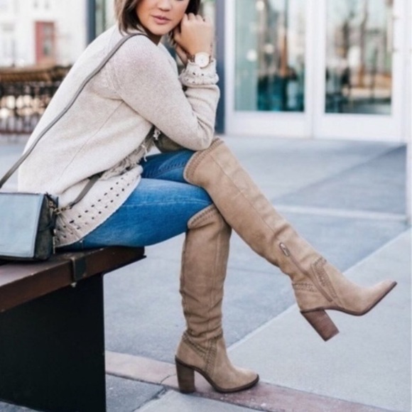 Vince Camuto “Madolee” Over the Knee Suede Leather Boot Sz 6M - Picture 15 of 15